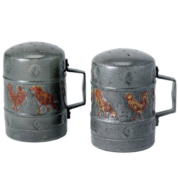 Old Dutch 4.25 in. Rooster Salt and Pepper Set