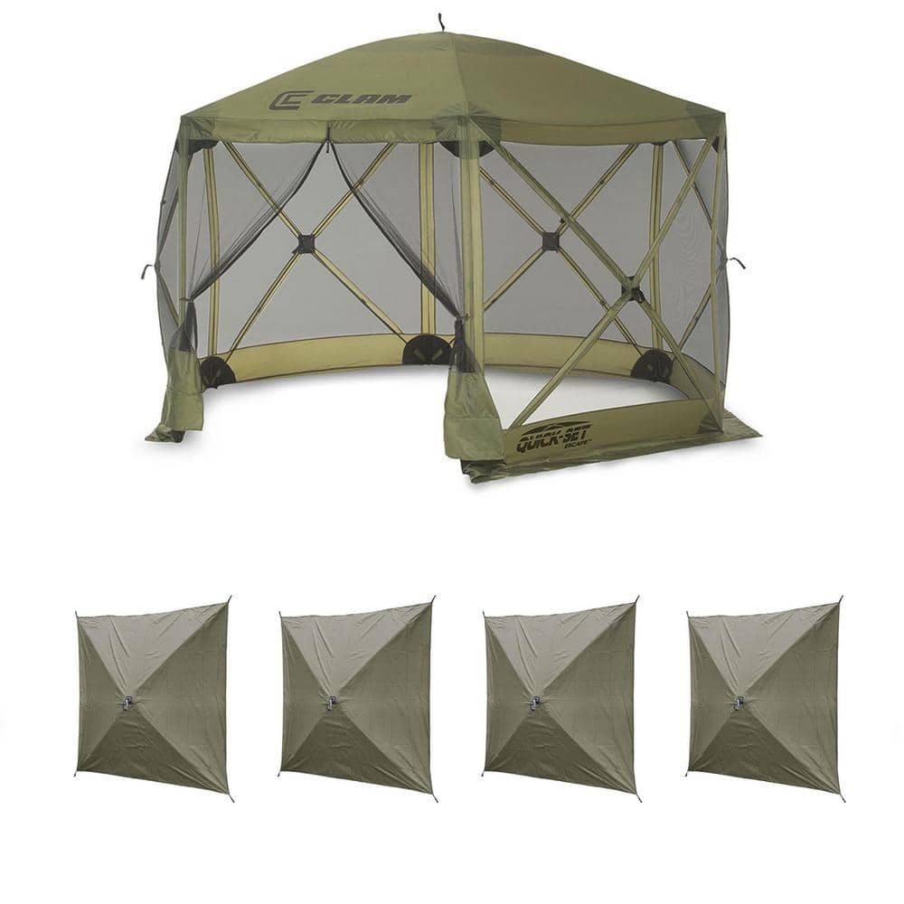 UPC 193802067118 product image for Quick Set Escape Portable Canopy Shelter Plus Wind and Sun Panels (4-Pack) | upcitemdb.com