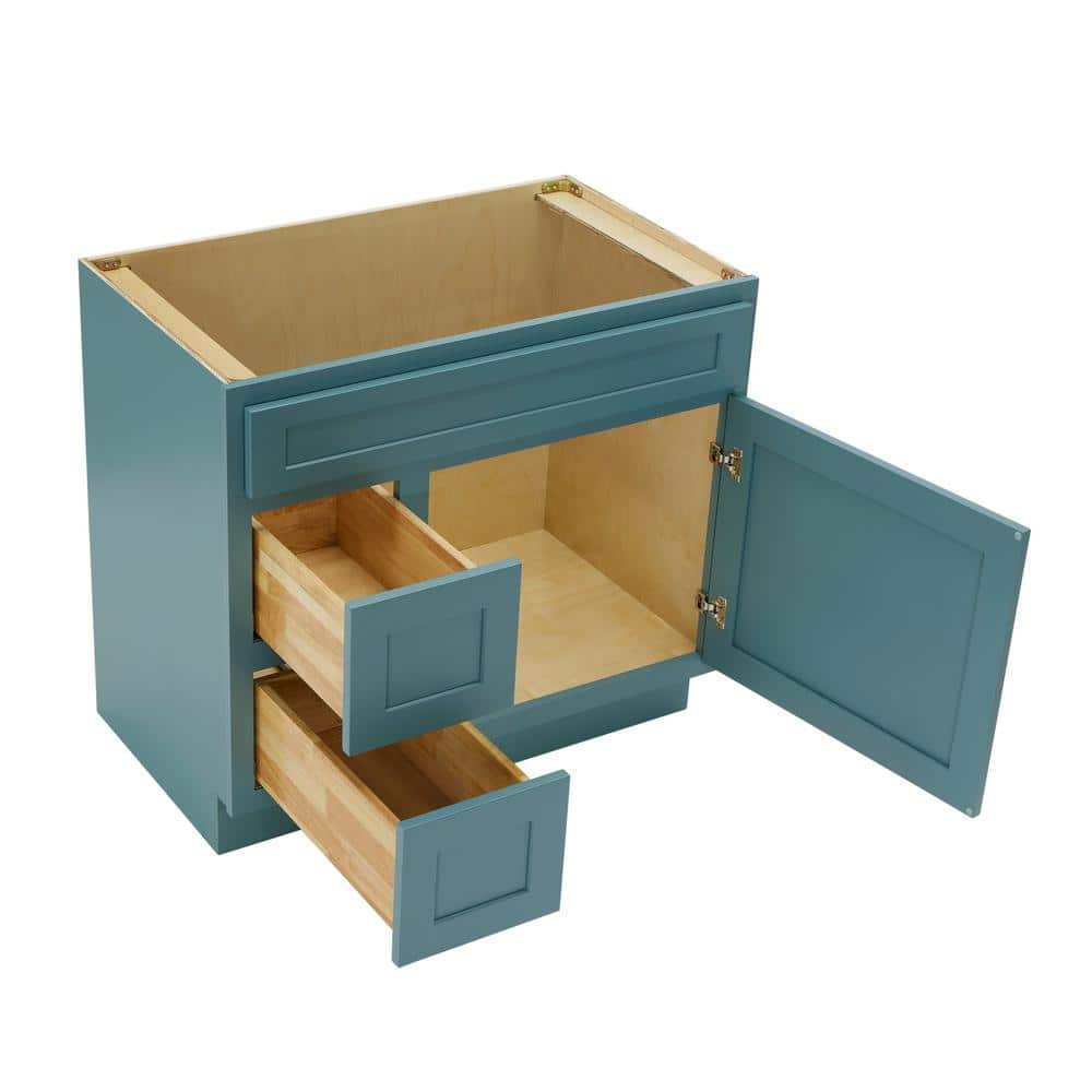Sea Green 36" Plywood Freestanding Bathroom Vanity Base