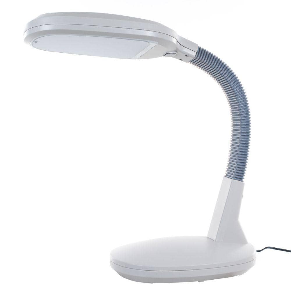 White Adjustable LED Desk Lamp with Touch Dimmer