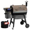 Z GRILLS 697 sq. in. Pellet Grill and Smoker in Bronze with PID 3.0 Controller and Cover ZPG-7002C3E