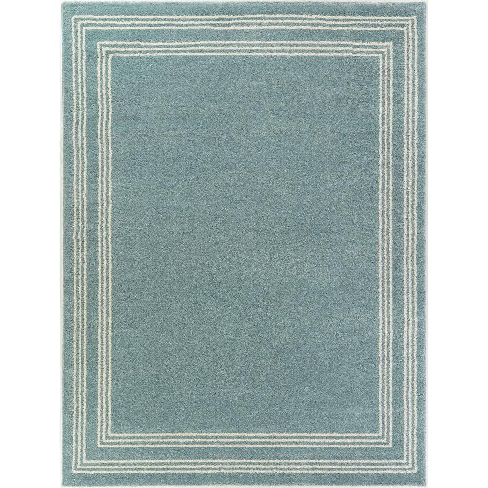 BALTA Bowien Blue 8 ft. x 10 ft. Border Area Rug 3091768 - The Home Depot