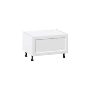 30 in. W x 19.5 in. H x 24 in. D Alton Painted White Shaker Assembled Base Window Seat Kitchen Cabinet