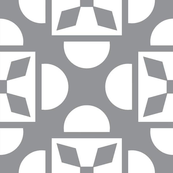 MI ALMA Grey B47 7 in. x 7 in. Vinyl Peel and Stick Tile (24 Tiles, 8.17 sq.ft./pack)