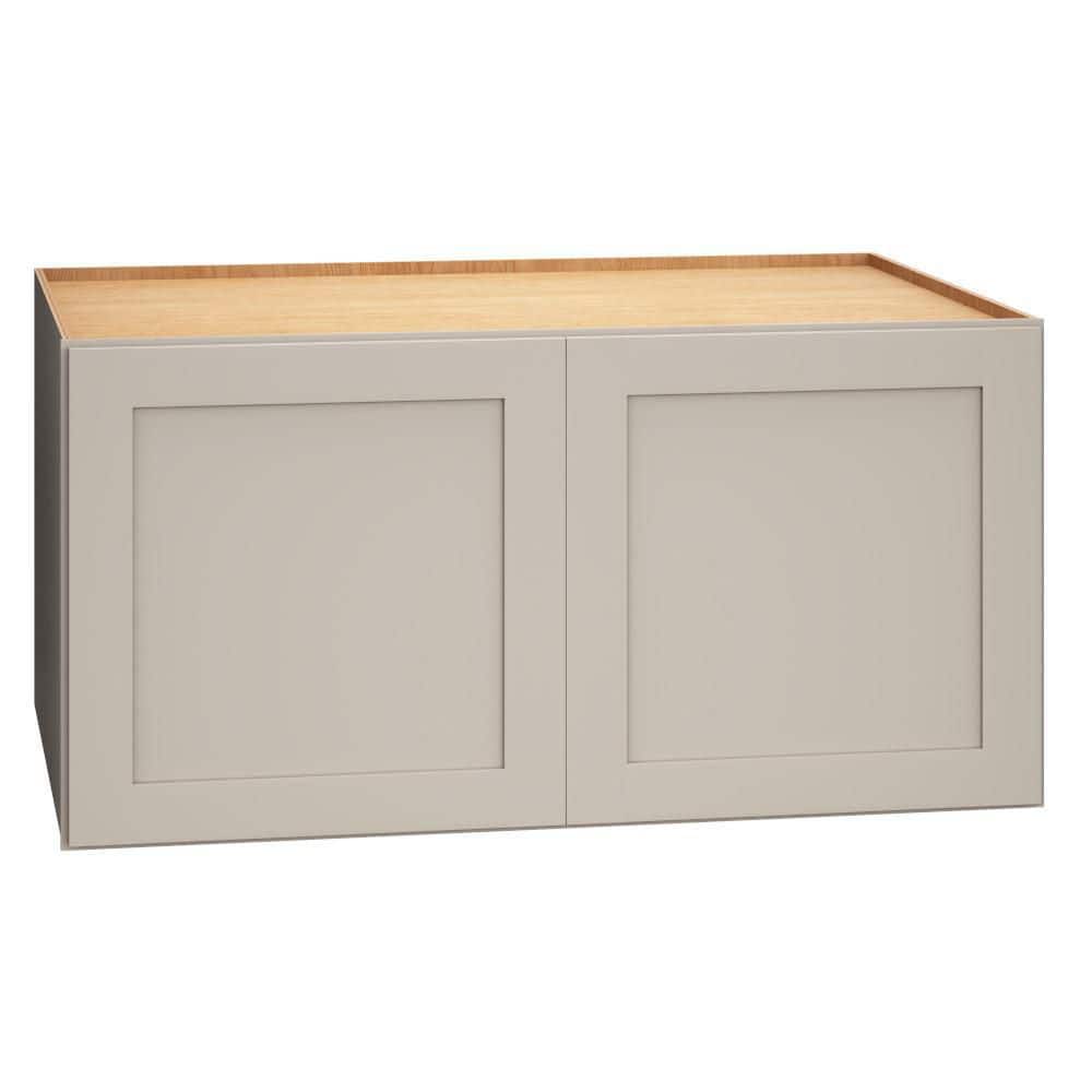 QuickShip Cottage 36 in. W x 24 in. D x 18 in. H Assembled Plywood Shaker Wall Bridge Kitchen Cabinet in Sterling price history on PriceWatchPro
