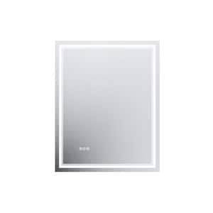 Hans 32 in. W x 40 in. H Rectangular Frameless Backlit LED Touch Sensor Anti-Fog Dimmable Wall Bathroom Vanity Mirror