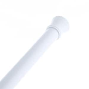 Minial 72 in. Carbon Steel Tension Shower Rod in White