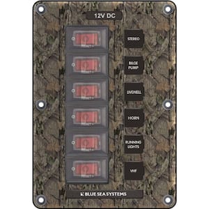 Panel Switch H2O CB 6POS - Camo