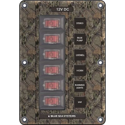 Panel Switch H2O CB 6POS - Camo
