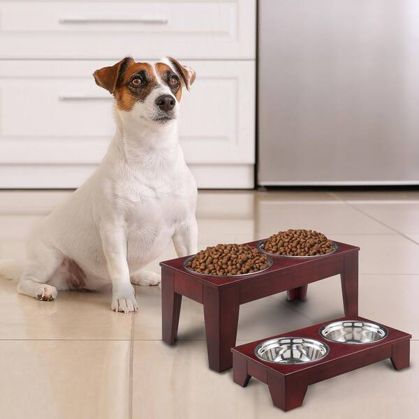stand up dog feeder
