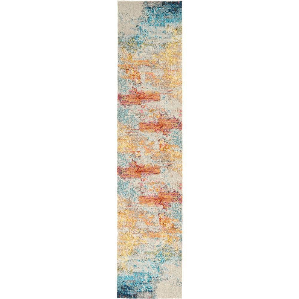 Celestial Sealife Multicolor 2 ft. x 10 ft. Abstract Modern Kitchen Runner Area Rug price history on PriceWatchPro
