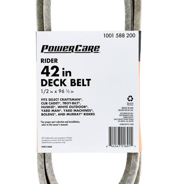 Correa Cubierta MTD Cub Cadet Correa (cinturón) Para Cubierta De 42" - Compatible Con MTD, Cub Cadet, Craftsman (ref. 954-04060, 754-04060) Terry And The Pirates