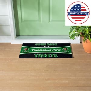 Marshall University 28 in. x 16 in. PVC "Come Back With Tickets" Trapper Door Mat