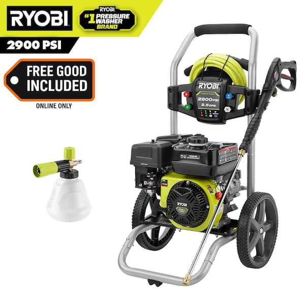 2900 PSI 2.5 GPM Cold Water Gas Pressure Washer with 212cc Engine and Premium Foamer