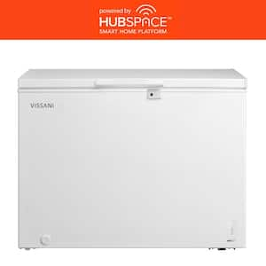 8.8 cu. ft. Hubspace Powered Manual Defrost Convertible Chest Freezer with LED Light in White