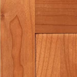 Hargrove Cinnamon Stain Plywood Shaker Assembled Kitchen Cabinet Door Sample 7.5 in W x 0.75 in D x 7.5 in H