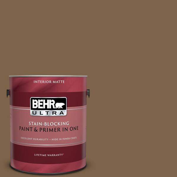 BEHR ULTRA 1 gal. #UL140-22 Arts And Crafts Matte Interior Paint and Primer in One