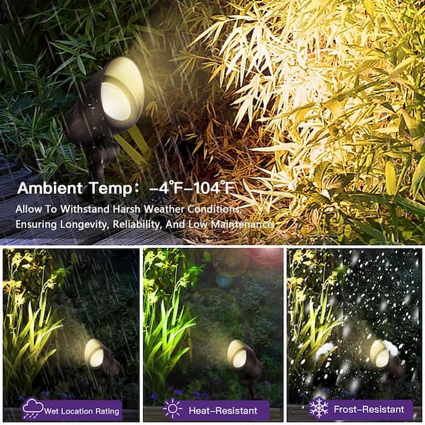 Sofiton Low Voltage 164 Lumens Bronze Outdoor Hardwired Integrated