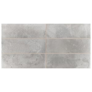 Kings Raku Silver 7-7/8 in. x 15-3/4 in. Ceramic Wall Tile (10.71 sq. ft./Case)
