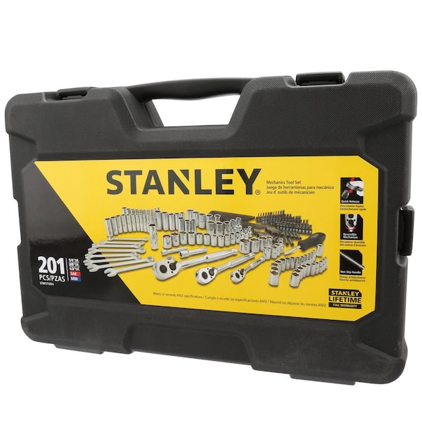 STANLEY STMT71654 201-Piece Mechanics Tool Socket Set 
