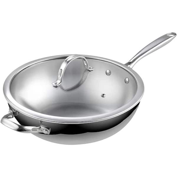 Cooks Standard 12 in. Multi-Ply Clad Stainless Steel Wok Cooks Standard 12 in. Multi-Ply Clad Stainless Steel Wok