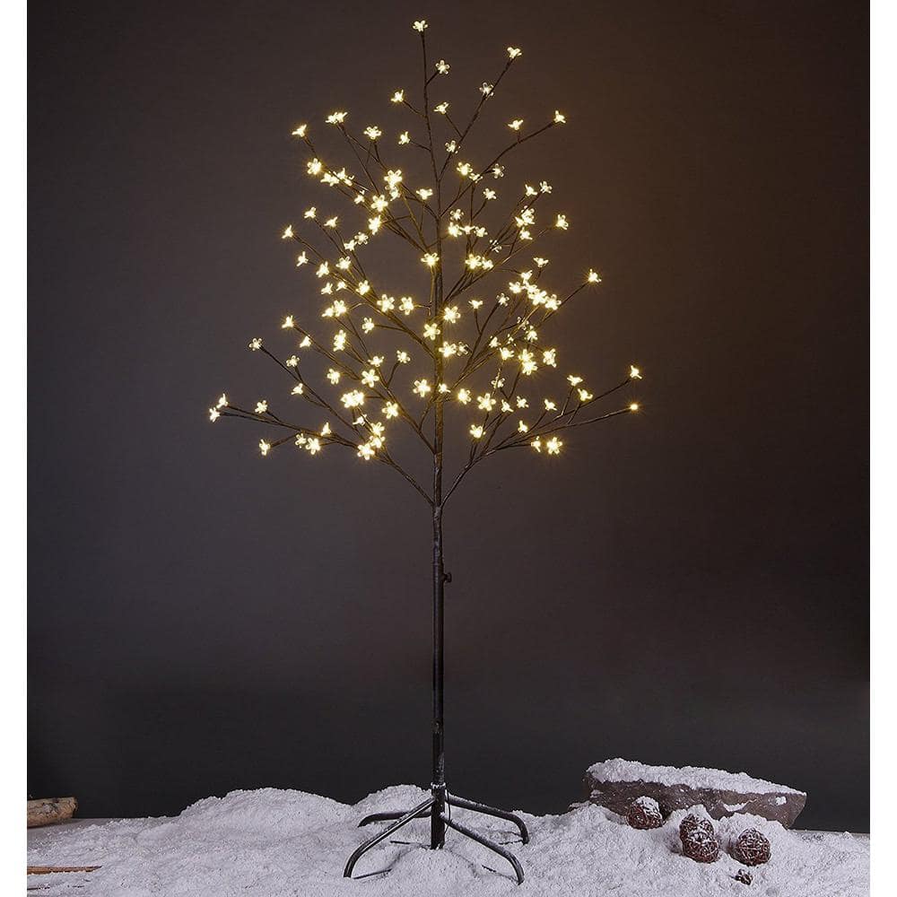 equality hardware erection Lightshare 5 ft. Pre-Lit LED Cherry Blossom Tree Artificial Christmas Tree  with Warm White LED Lights XTHS5FT-WW - The Home Depot