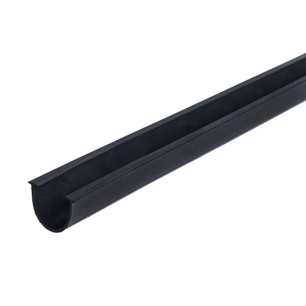 m-d building products 2.625 in. x 18 ft. black vinyl replacement for garage door weatherstripping