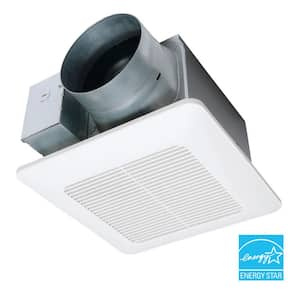 WhisperCeiling DC Fan with Pick-A-Flow Speed Selector 110/130 or 150 CFM and Flex-Z-Fast Installation Bracket