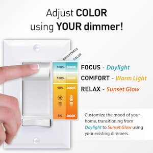 11 in. Dimmable Selectable Integrated LED Puff Flush Mount Light with Adjustable Color Temperature DuoBright Technology