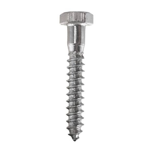 Everbilt 5/16 in. x 2 in. Hex Zinc Plated Lag Screw (50-Pack