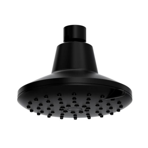 ROHL 3-Spray Patterns 4.5 in. Wall Mount Fixed Showerhead in Matte ...