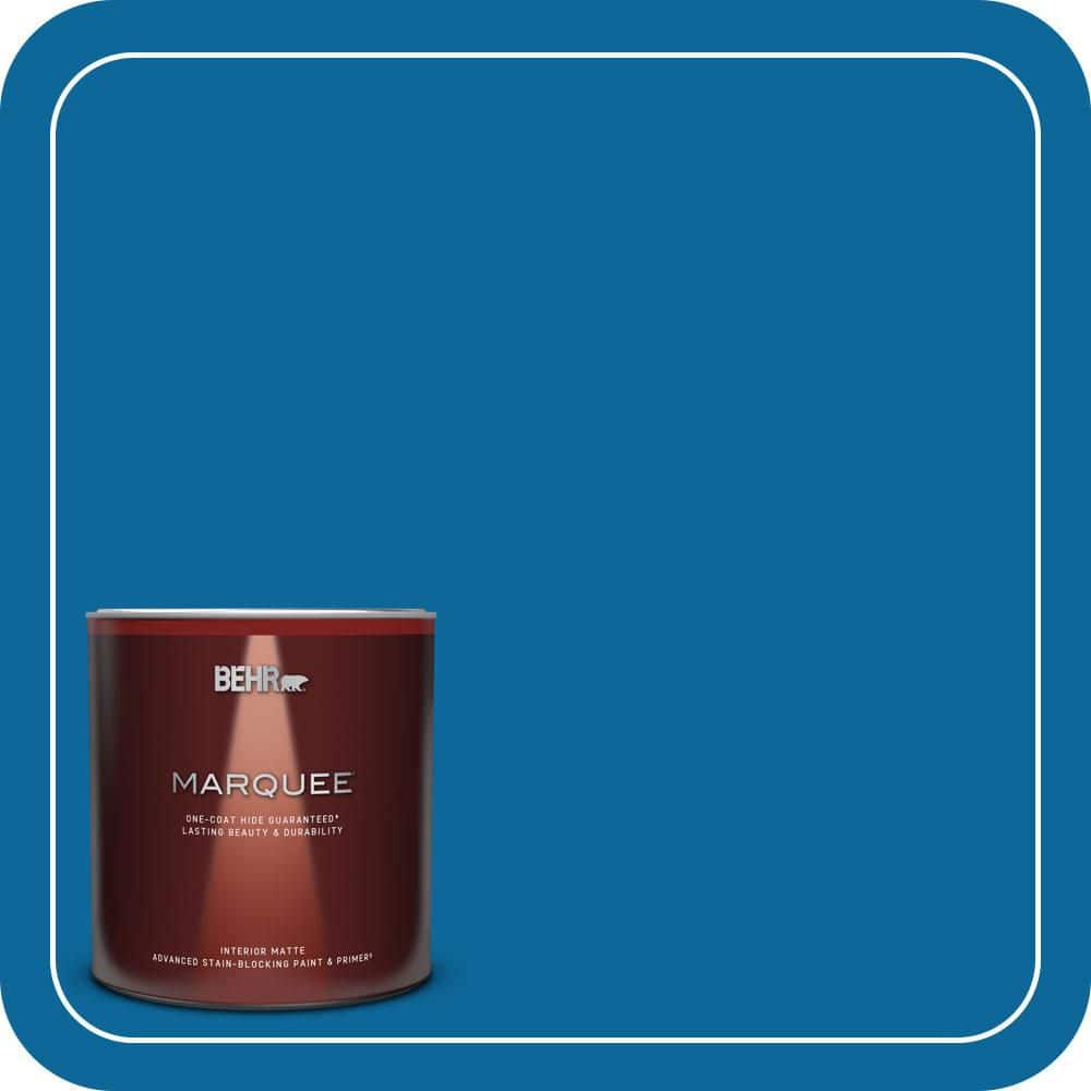 1 Qt. #MQ4-58 Mondrian Blue One-Coat Hide Matte Interior Paint & Primer price history on PriceWatchPro