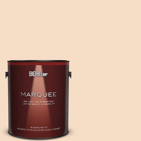 BEHR MARQUEE 1 gal. Home Decorators Collection #HDC-SP14-3 Faint Peach Matte Interior Paint & Primer