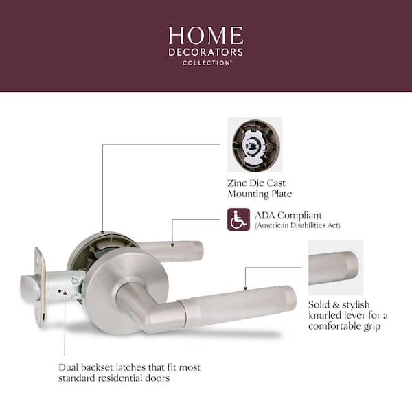 Home Decorators Collection Woodcliff Satin Nickel Hall/Closet