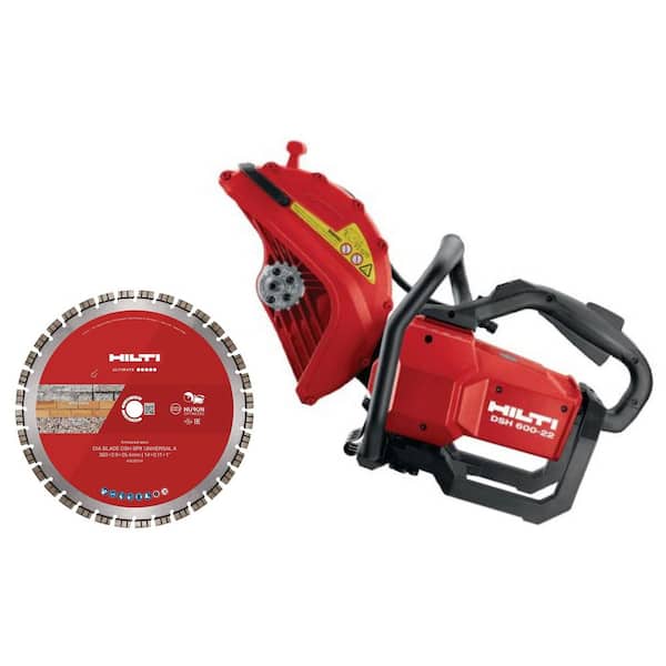 DSH 600 22 in. x 12.8 in. x 15.6 in. 22V Cordless Brushless Lithium-Ion 12 in. Concrete Cut-Off Saw with Univ A Blade