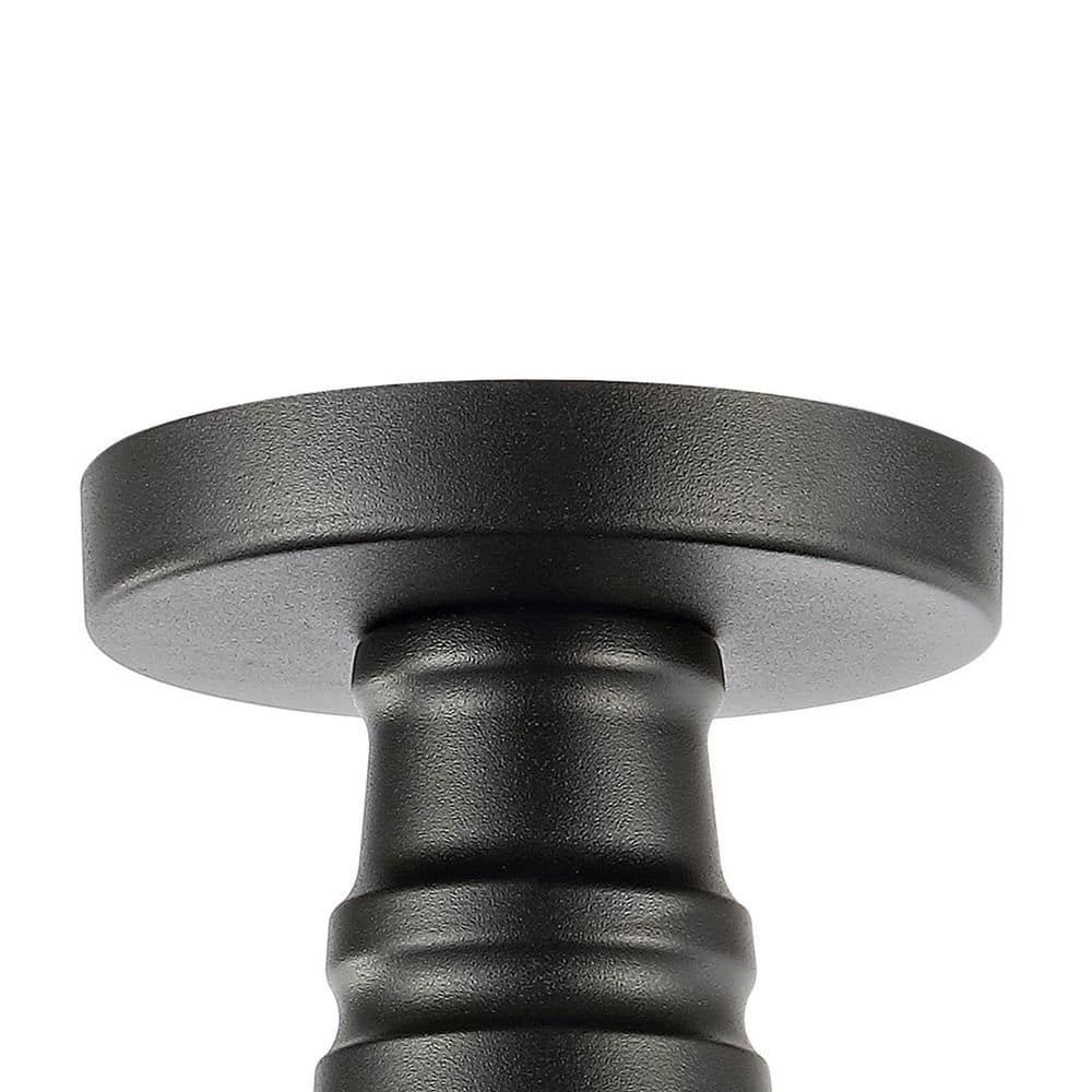 Camila 14" Green/Black Industrial LED Ceiling Light for Indoor/Outdoor