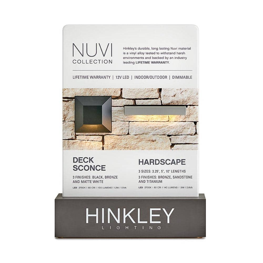 Sleek Bronze Nuvi LED Square Deck and Step Light