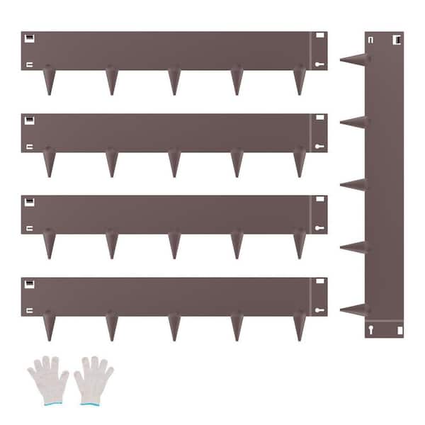 Steel Lawn Edging 5-Pieces Metal Landscape Edging 5 in. x 39 in. Garden Edging Border Grown Steel Border for Garden Yard
