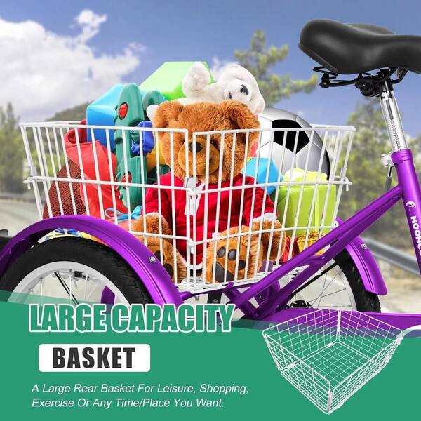 アクセサリー Bambina 3 Wheel Cycle MOONCOOL 16 in Tricycle for Beginner Riders,Single Speed 3