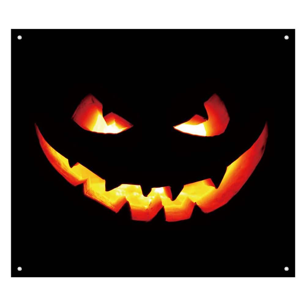 Complete Halloween Car Decoration Kit w/Large Pumpkin Backdrop Garage Door Cover & Rope for Easy Installation price history on PriceWatchPro