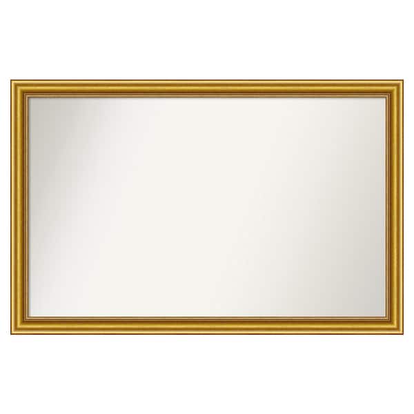Amanti Art Townhouse Gold 45.75 in. x 29.75 in. Custom Non-Beveled Wood Framed Batthroom Vanity Wall Mirror
