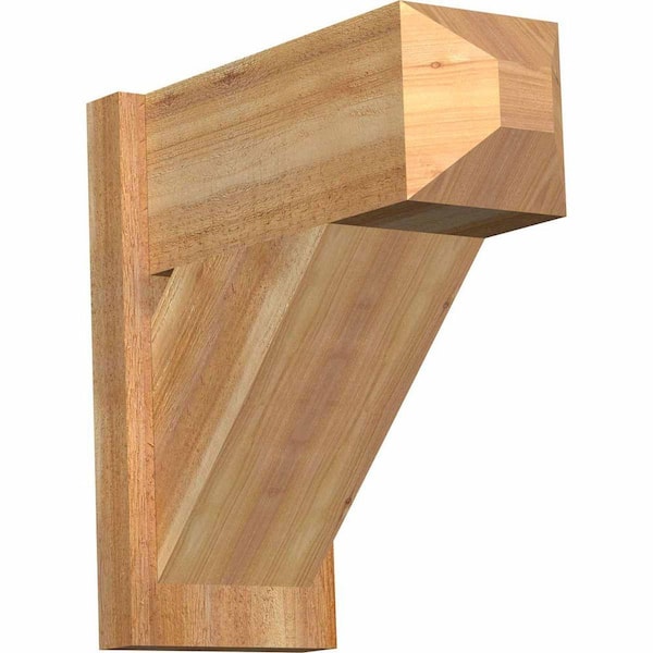 Ekena Millwork 8 in. x 18 in. x 18 in. Traditional Craftsman Rough Sawn Western Red Cedar Outlooker