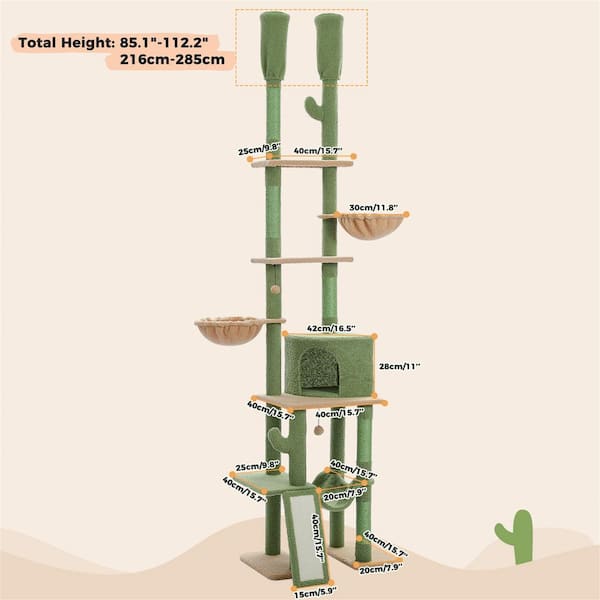 Ceiling to on sale floor cat tree