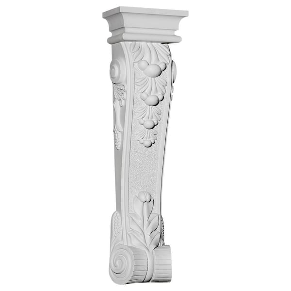 Ekena Millwork 10-1/8 in. x 5-7/8 in. x 37 in. Primed Polyurethane Monique Corbel