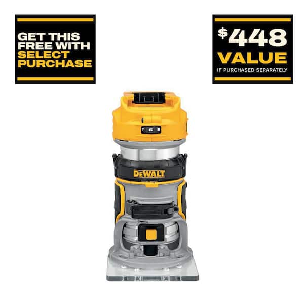20V MAX XR Cordless Brushless Fixed Base Compact Router (Tool Only)