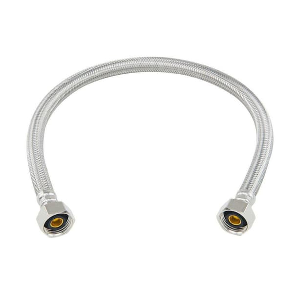 1/2 in. FIP x 1/2 in. FIP x 20 in. Braided Stainless Steel Faucet Supply Line