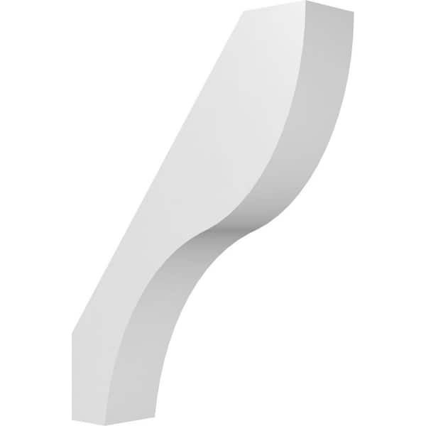 Ekena Millwork Geneva 3 in. W x 16 in. H x 12 in. D Polyurethane Knee Brace