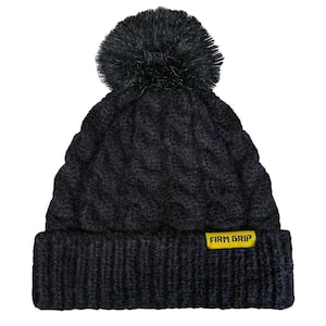 Women's Knit Beanie Hat with Pom