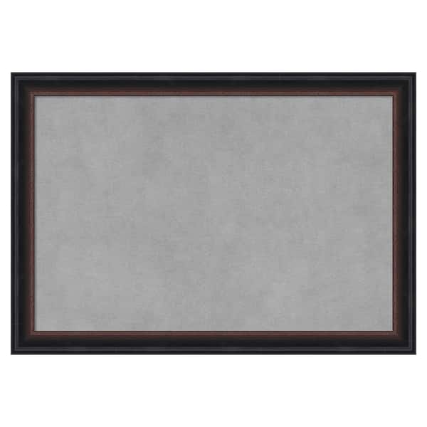 Amanti Art Salon Scoop Red Black 20 in. x 14 in. Framed Magnetic Board