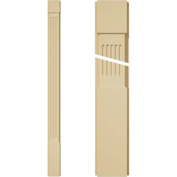 Ekena Millwork 2 in. D x 6 in. W x 82 in. L Primed Polyurethane Pilaster 1- Pack